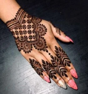 Modern Simple Mehndi Designs Step by Step (1)