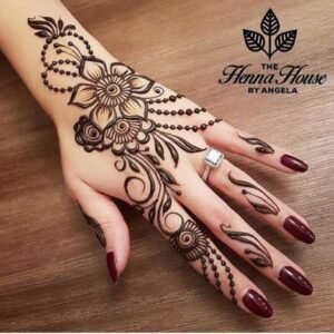 Modern Simple Mehndi Designs Step by Step (2)