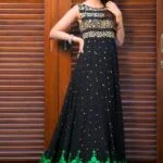 Latest black-and-green-wedding-dress