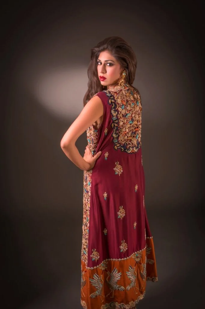 maroon-wedding-dress