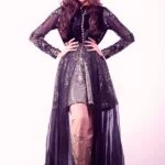 stylish-black-wedding-dress for cute girls