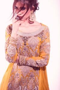 yellowish-wedding-dress for women